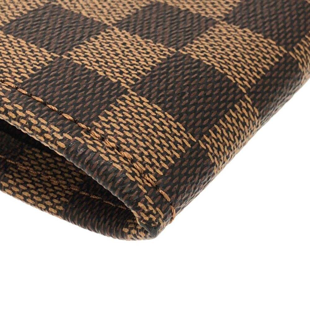 LOUIS VUITTON Authentic Brown Damier Pochette Clutch Bag - Picture 2 of 5